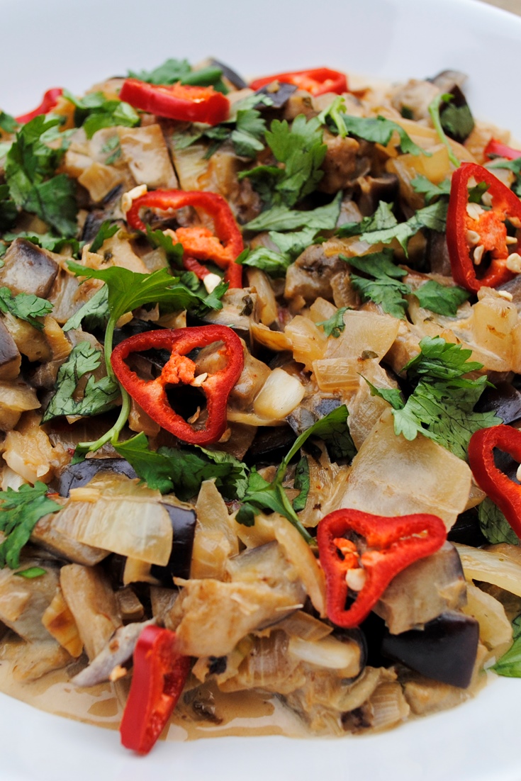 Aubergine Curry Recipe with Sag Aloo Great British Chefs