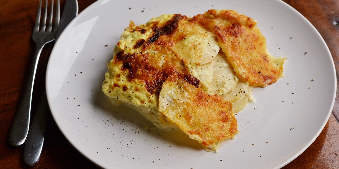 Celeriac Dauphinoise with Gruyère Recipe Great British Chefs
