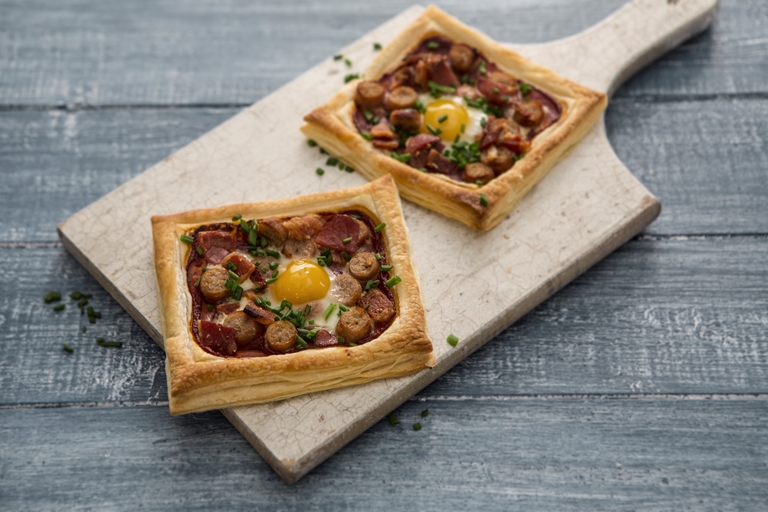 bacon quail recipes baked Great Recipe  Chefs  British Breakfast Tartlets