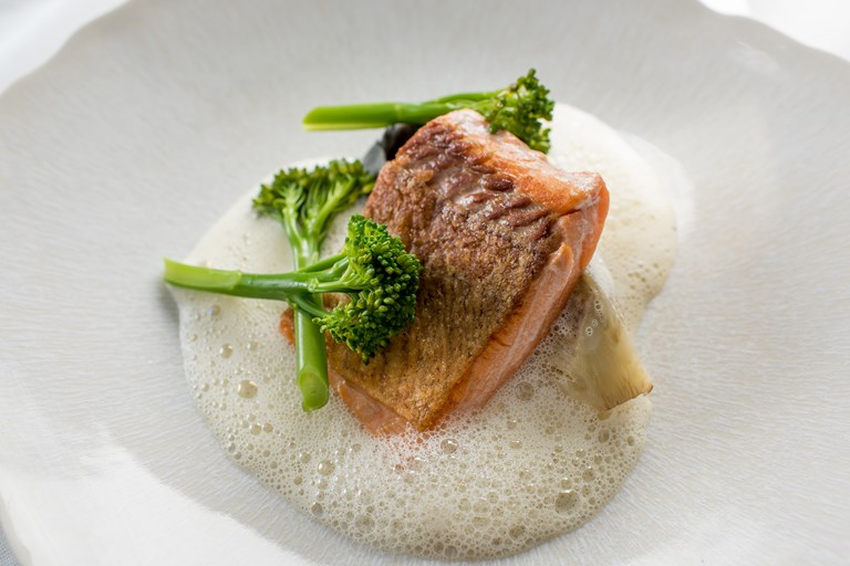 Sea Trout with Scallop Tortellini Recipe - Great British Chefs