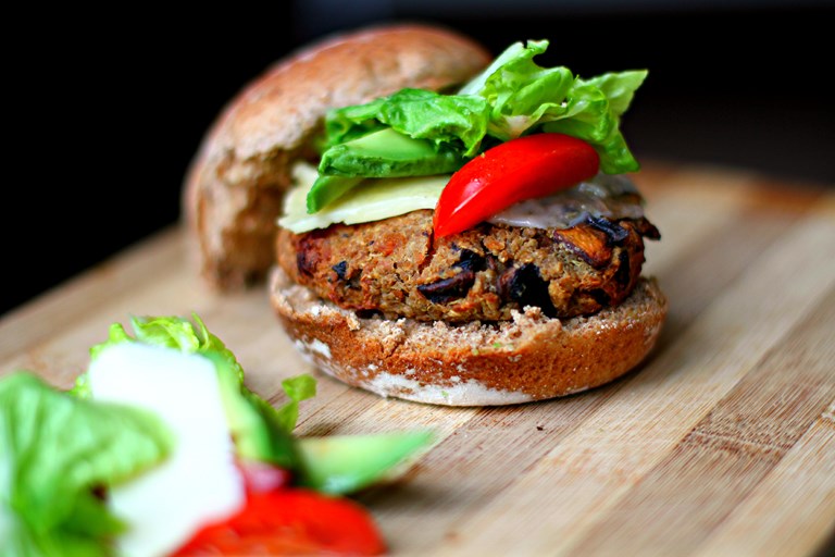 Mushroom Vegan Burger Recipe Great British Chefs