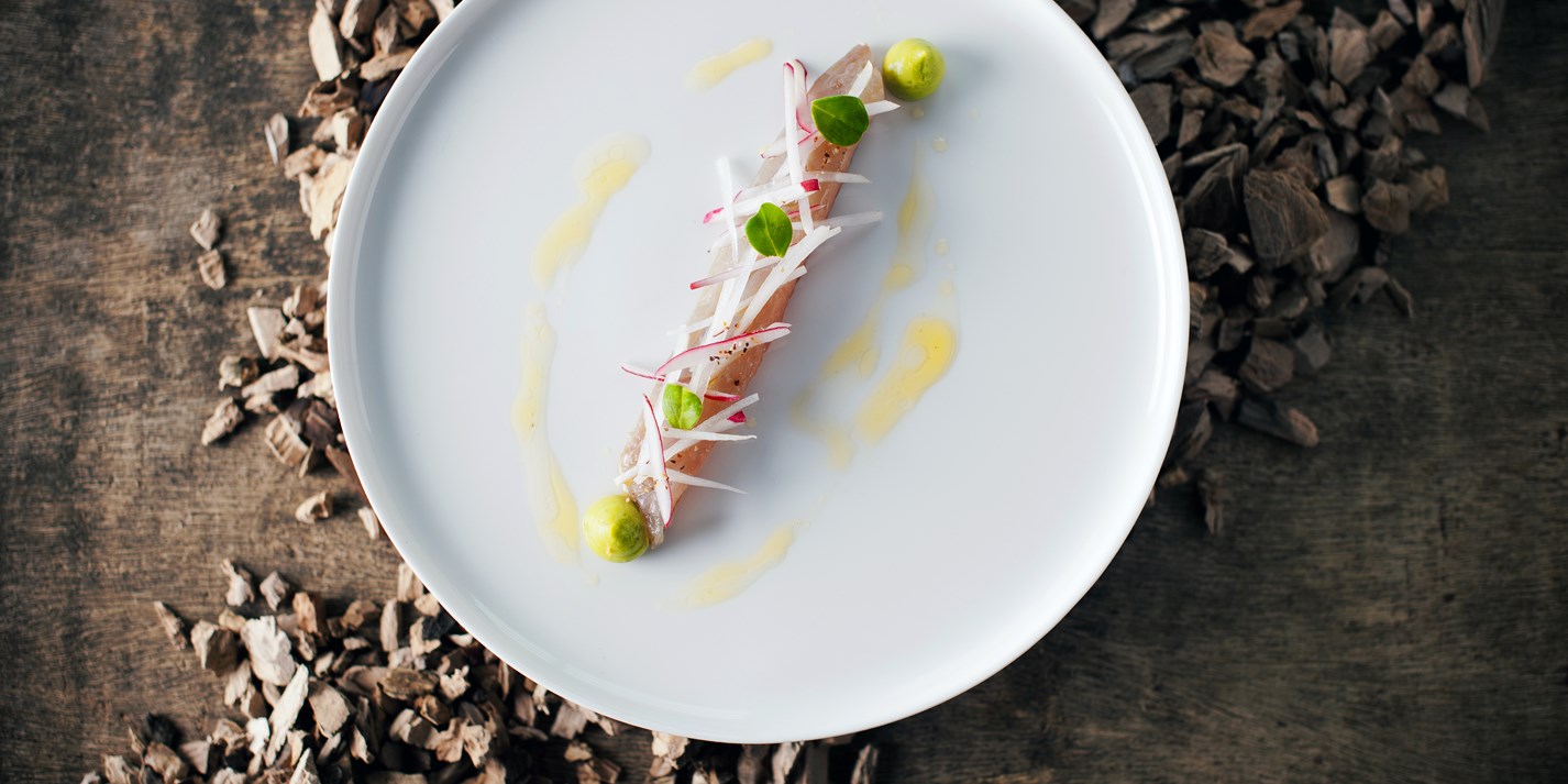 Smoked Mackerel Recipe with Avocado and Bergamot - Great British Chefs