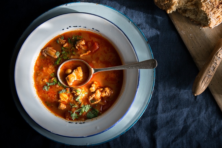 Moroccan Chicken Soup Recipe Great British Chefs