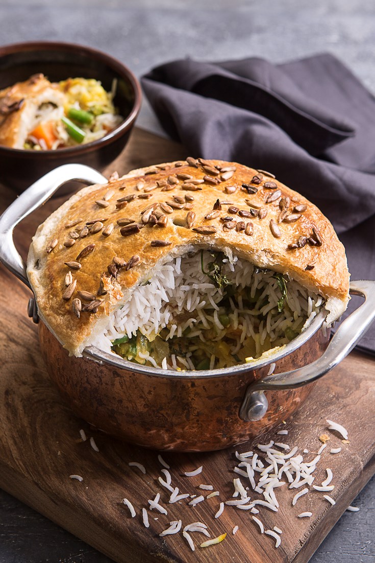 Vegetable Biryani Pie Recipe - Great British Chefs