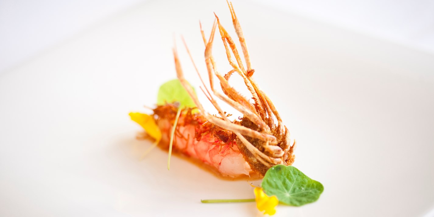 Red Prawns with Dried Scallop Recipe Great Italian Chefs