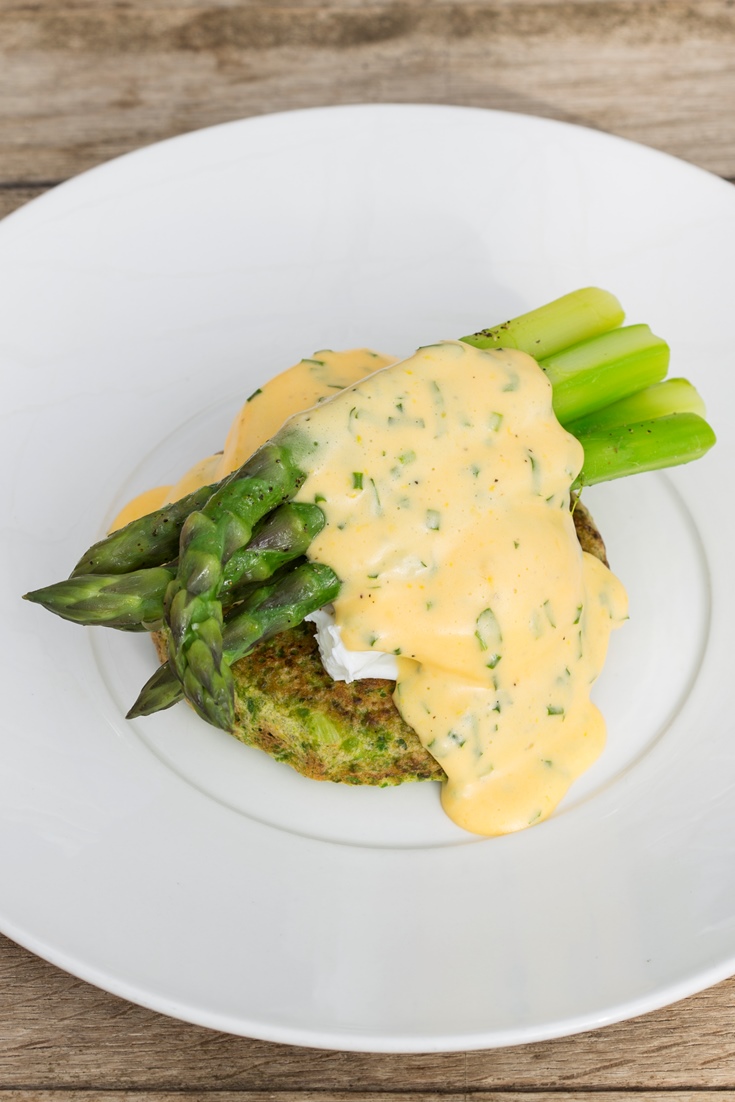 Pea Pancake Recipe with Asparagus and Poached Eggs Great British Chefs
