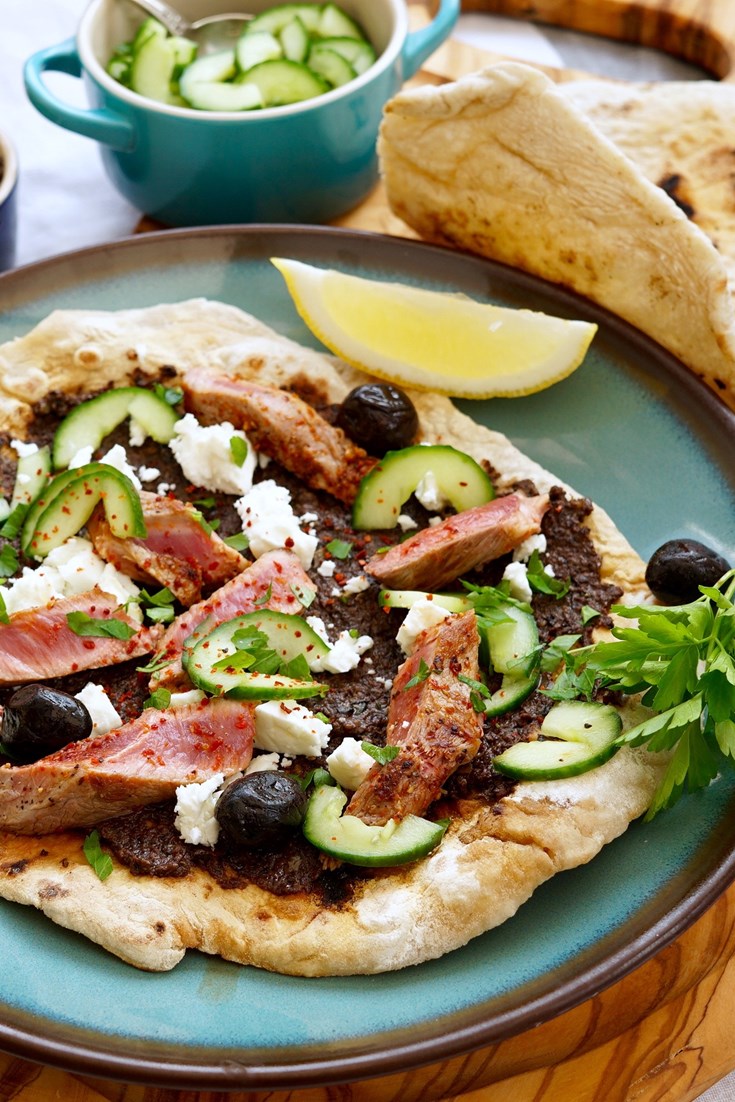 Lamb Flatbreads Recipe with Olive Tapenade Great British Chefs