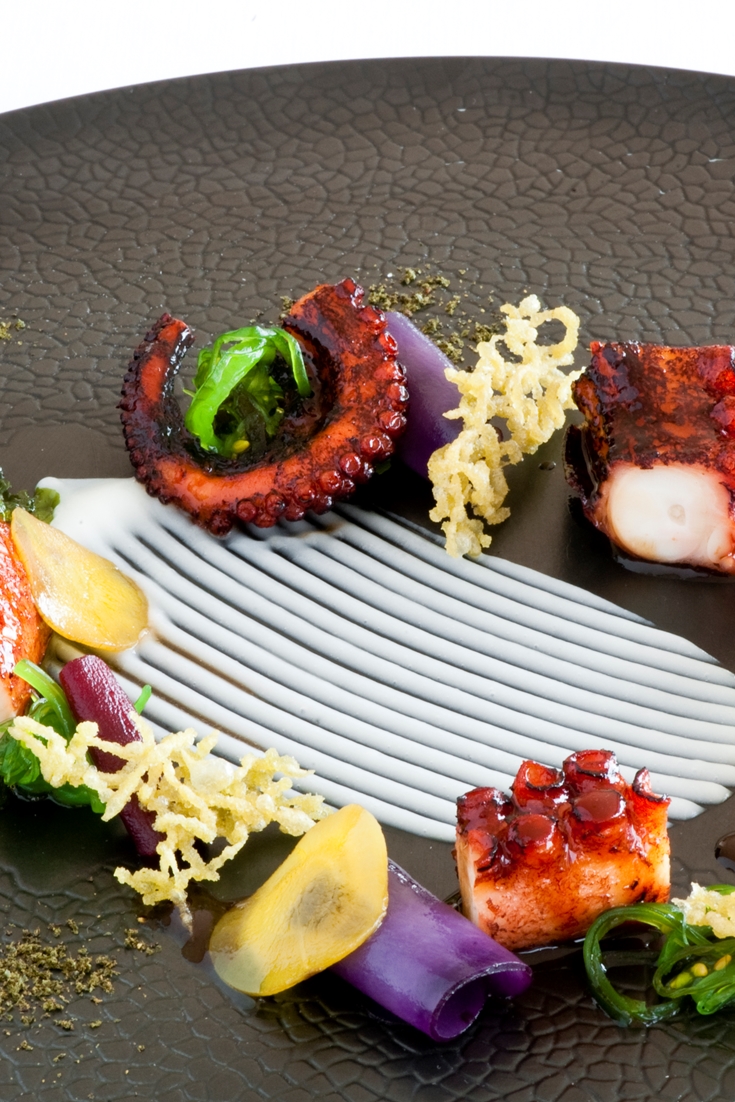 Glazed Octopus with Green Tea Tempura Recipe Great Italian Chefs