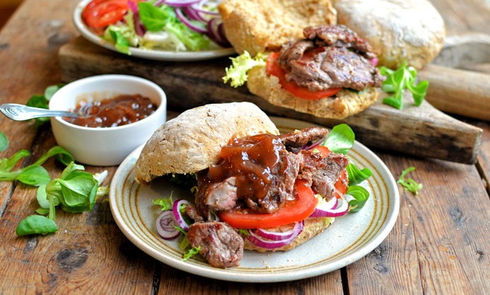 Lamb Minute Steak Sandwich Recipe - Great British Chefs