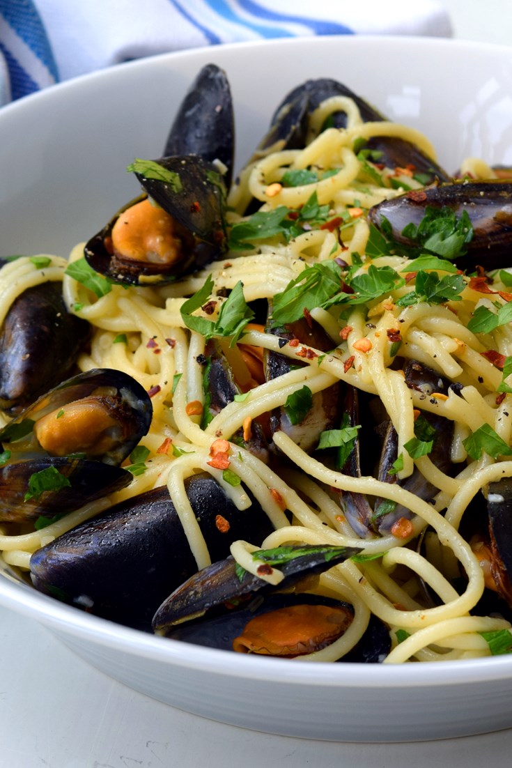 Spaghetti with Mussels Recipe - Great British Chefs