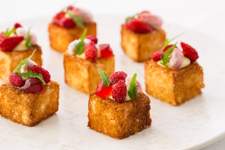 Cheesecake And Brioche Canape Recipe Great British Chefs