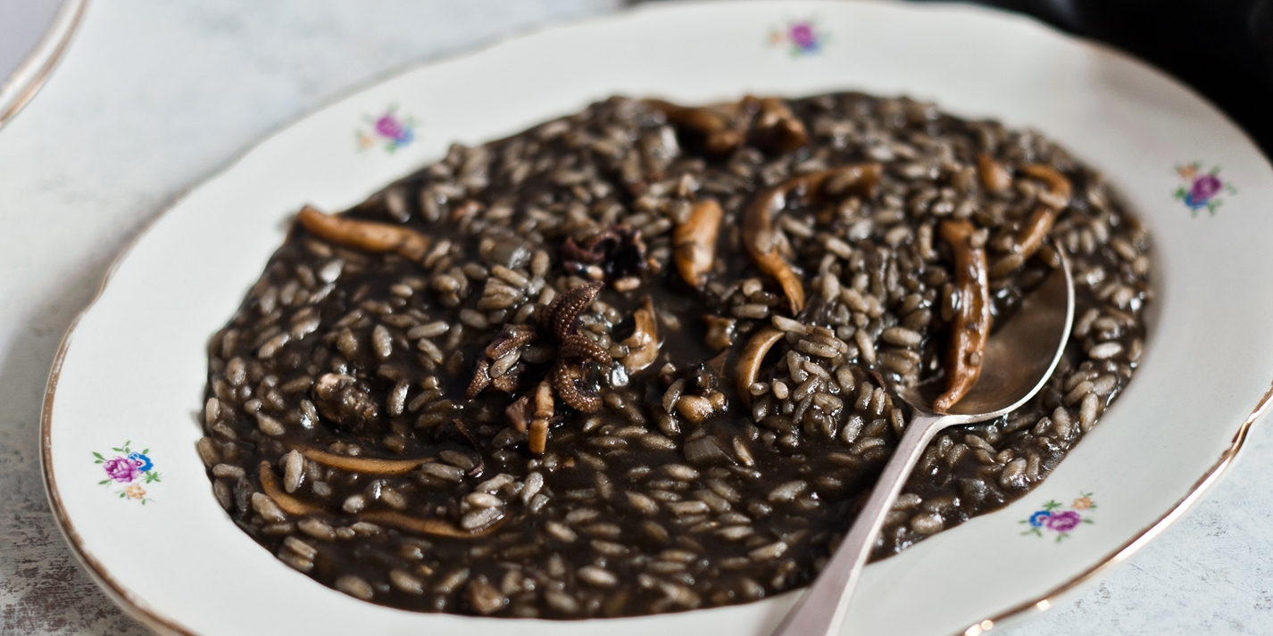 Squid Ink Risotto Recipe Great Italian Chefs