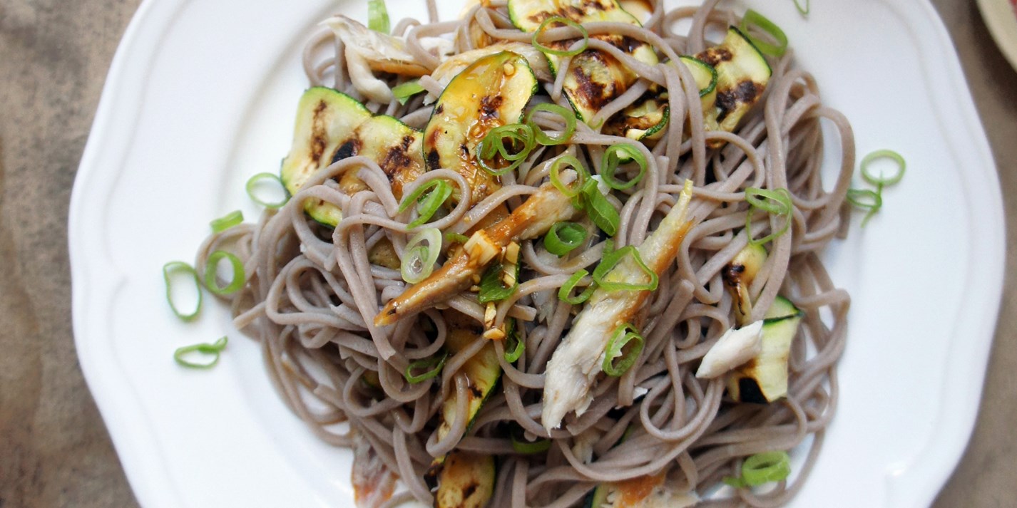 Soba Noodle Salad Recipe with Smoked Mackerel Great British Chefs