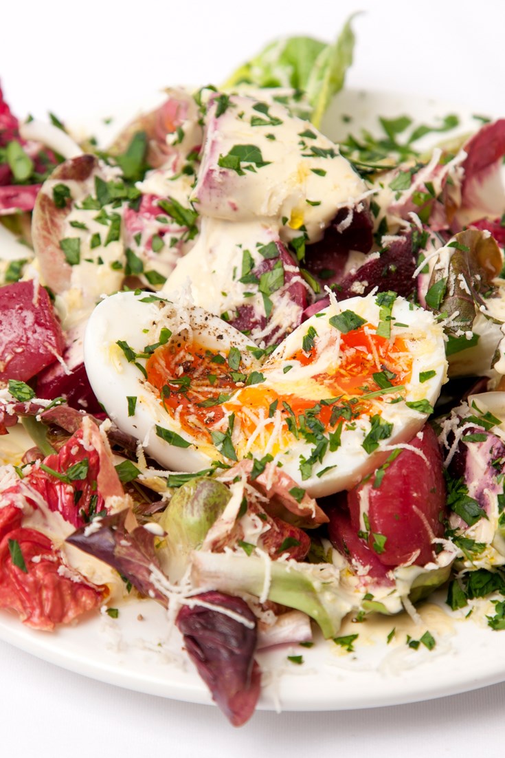 Beetroot Salad Recipe with Soft Boiled Eggs Great British Chefs