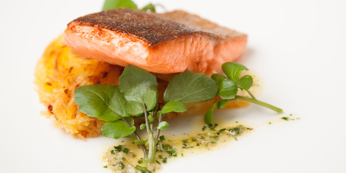 Pan-Fried Trout Recipe with Celeriac Galette - Great ...