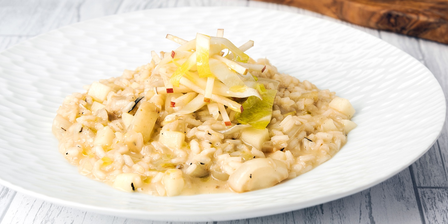 Apple & Chicory Risotto Recipe Great British Chefs