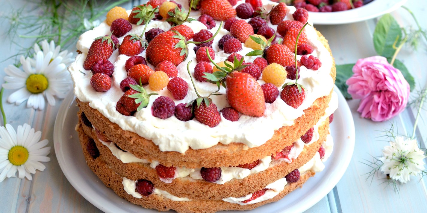 Swedish Midsummer Layer Cake Recipe - Great British Chefs