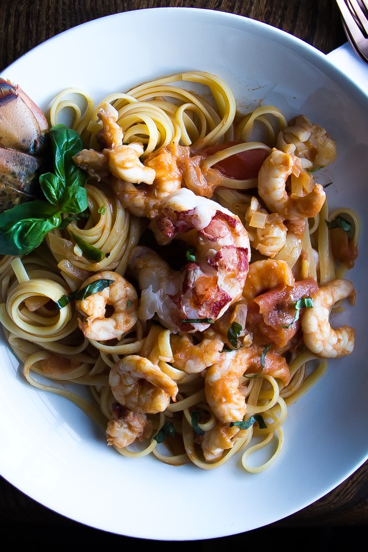 Lobster Linguine Recipe with Prawns - Great British Chefs