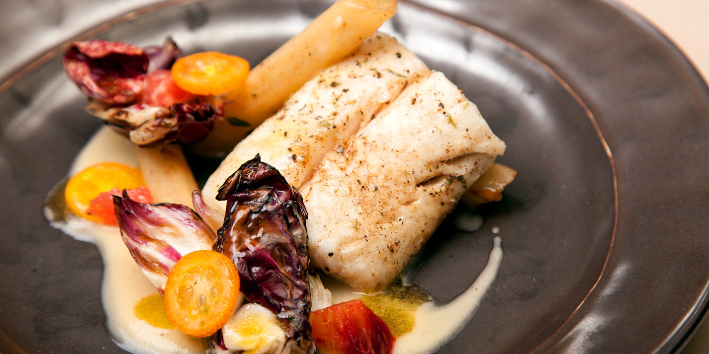 Roasted Hake Recipe with Radicchio Great British Chefs