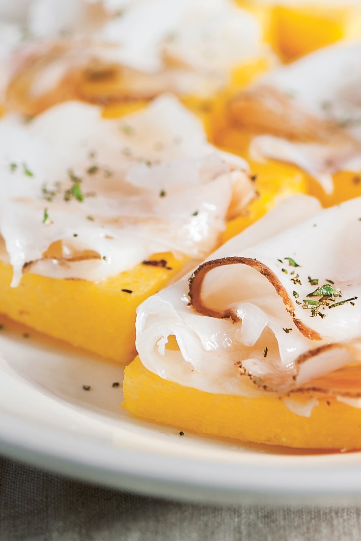 Grilled Polenta 'Crostini' Recipe with Lardo - Great 