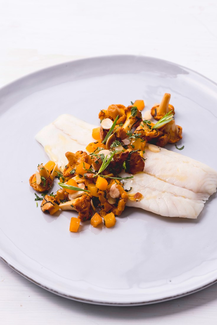 Sous Vide Turbot Recipe with Mushrooms Great British Chefs