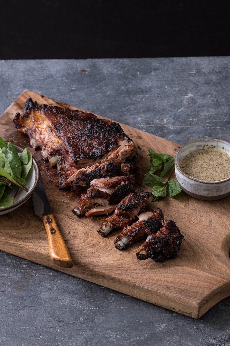 Barbecued Lamb Breast Recipe - Great British Chefs