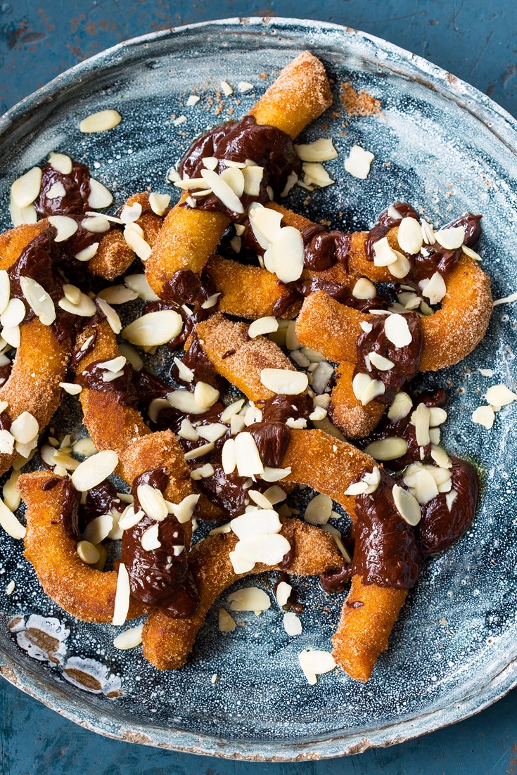 Churros Recipe with Chocolate Ganache Sauce Great British Chefs