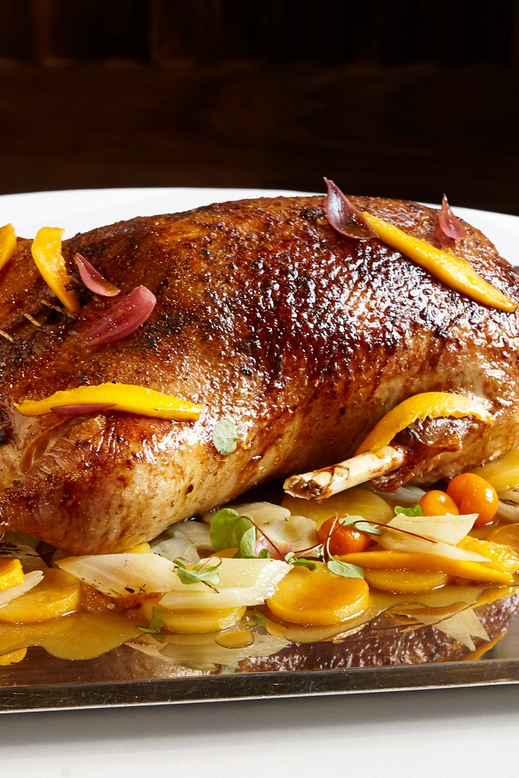 Roast Goose Recipe with Swede and Citrus - Great British Chefs