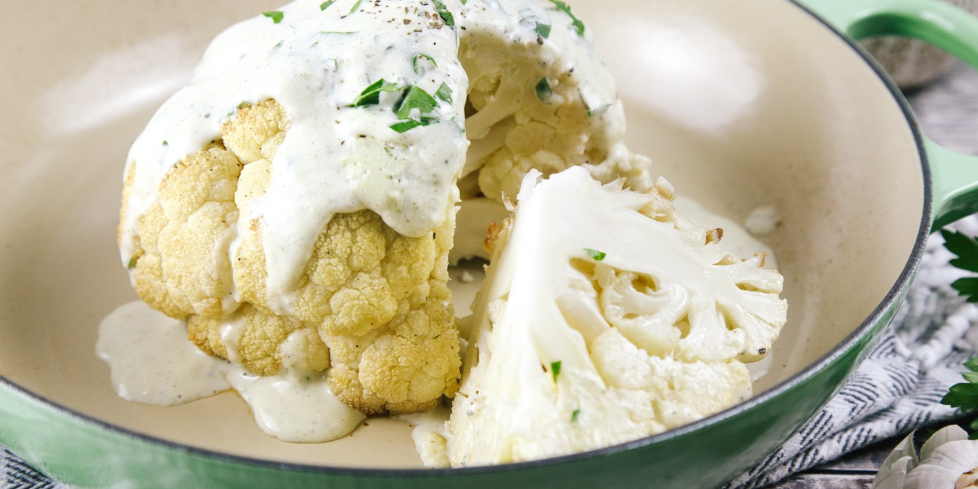 Whole Roasted Cauliflower Recipe Great British Chefs