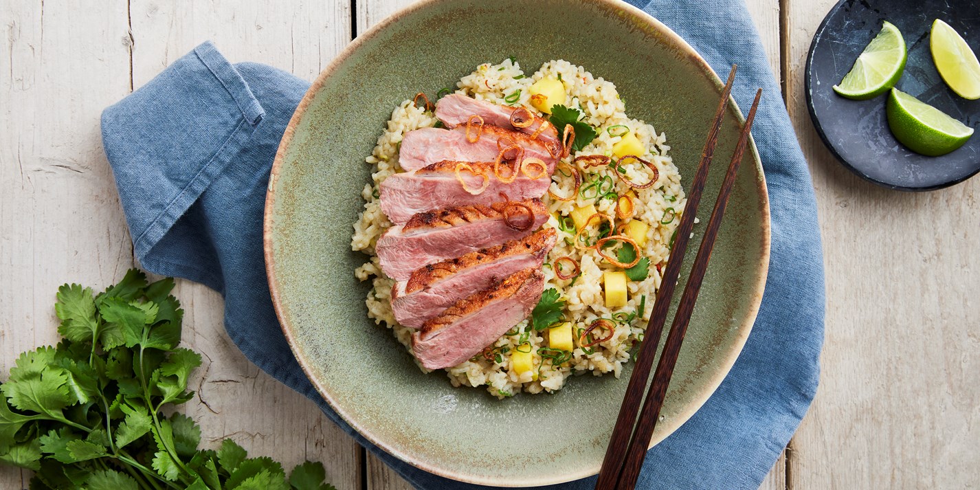 Duck Breast with Red Curry Rice Recipe Great British Chefs