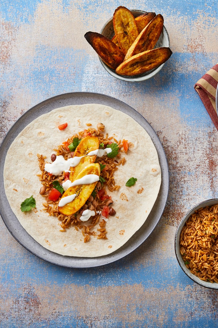 Roast Plantain Burrito Recipe Great British Chefs