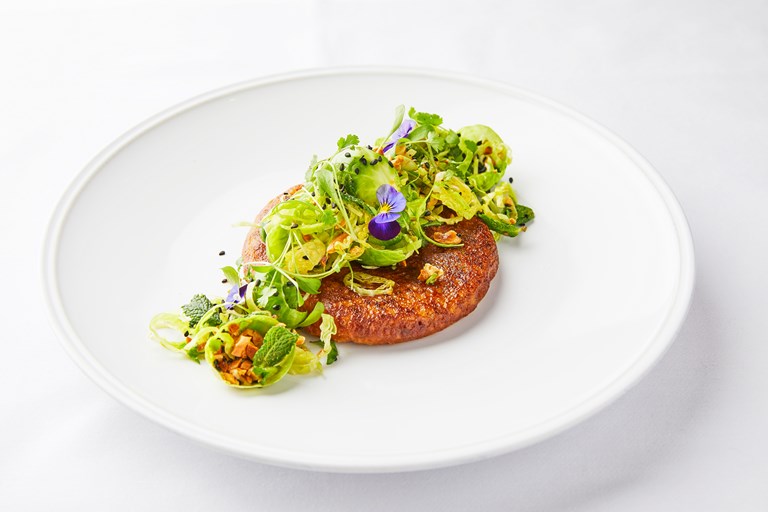 Kimchi Pancake Recipe with Sprout Slaw - Great British Chefs