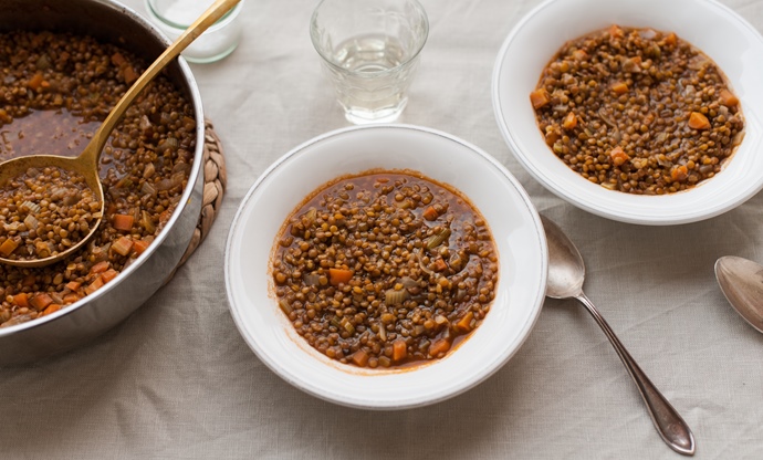 Zuppa di lenticchie di Castelluccio