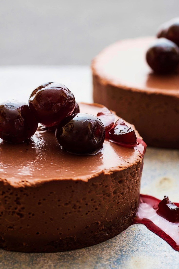 Chocolate Ganache Dessert Recipe with Cherries - Great British Chefs