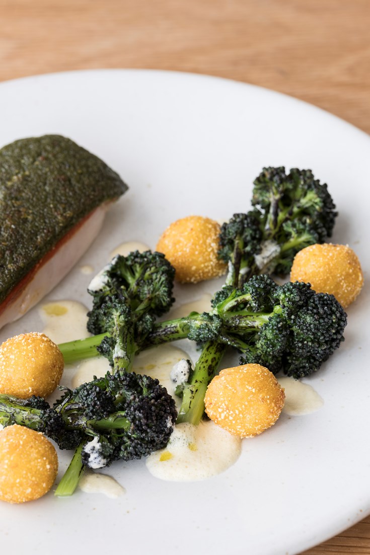 Grilled Pollock Recipe with Wild Garlic Crust - Great British Chefs