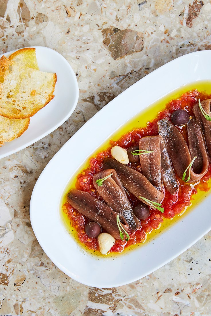 Anchovy Tapas Recipe with Tomatoes - Great British Chefs