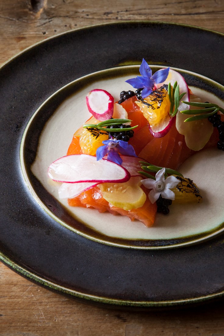 GinCured Trout Recipe Great British Chefs