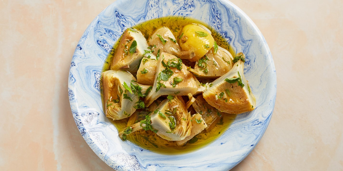 Carciofi alla Romana Recipe Roman Marinated Artichokes Great Italian Chefs