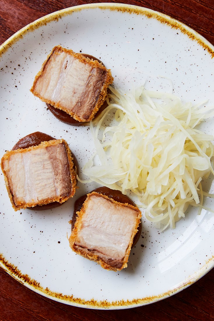 Crispy Pork Belly Canape Recipe - Great British Chefs