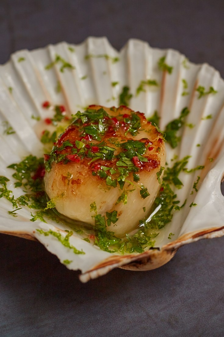 Scallop, Coriander and Lime Canapés Recipe Great British Chefs