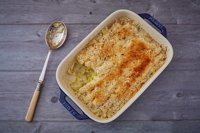 Leek and Salsify Gratin Recipe - Great British Chefs