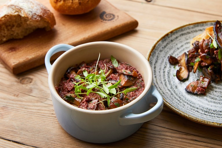 Potted Mushroom Recipe with Spelt and Oat Rolls Great British Chefs