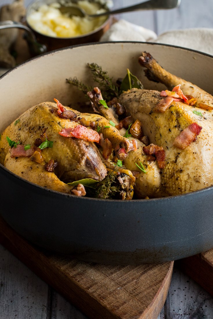 Braised Pheasant Recipe With Chestnuts - Great British Chefs