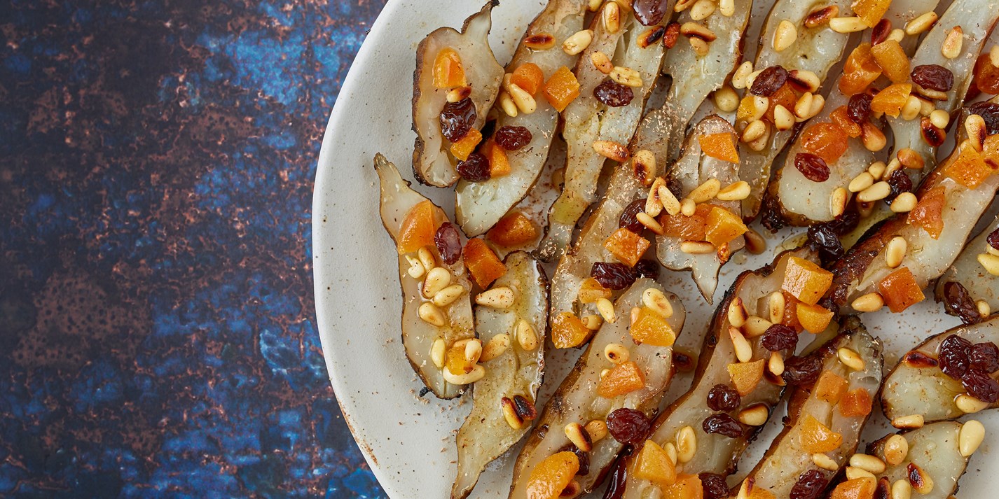 Jerusalem Artichokes with Raisins, Pine Nuts and Apricots ...