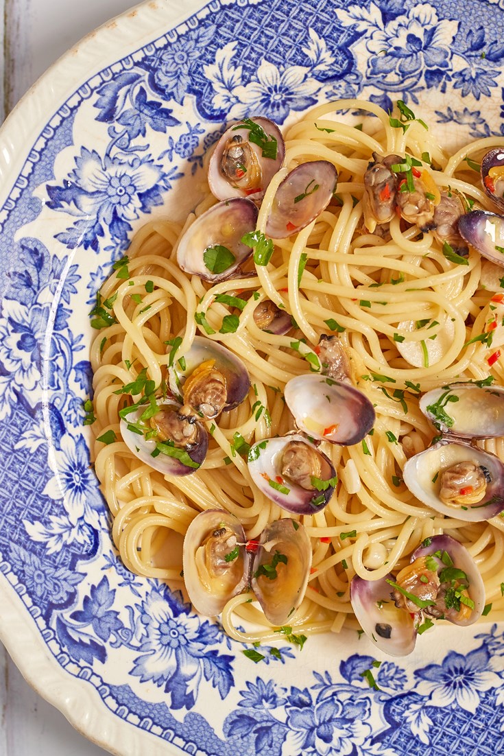 foto di spaghetti alle vongole