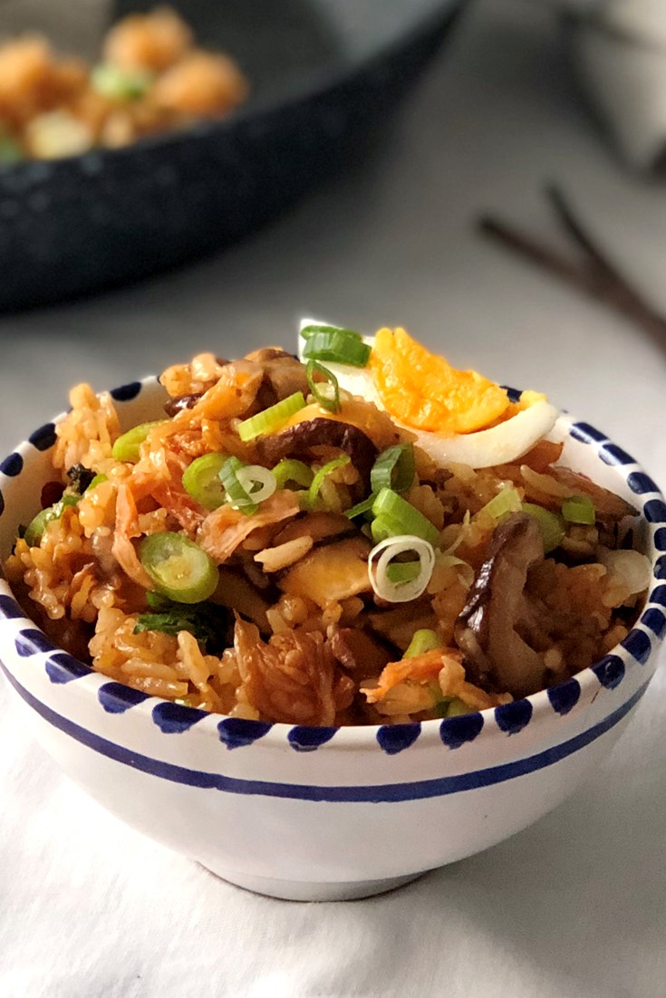 KimchiFried Rice with Shiitake Mushrooms Recipe Great British Chefs