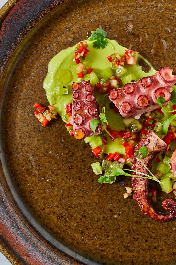 Galician Octopus Salad Recipe with Avocado Cream - Great British Chefs