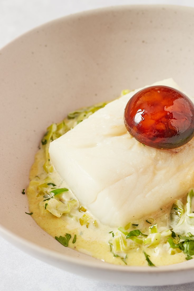 Poached Haddock with Stewed Leeks Recipe - Great British Chefs