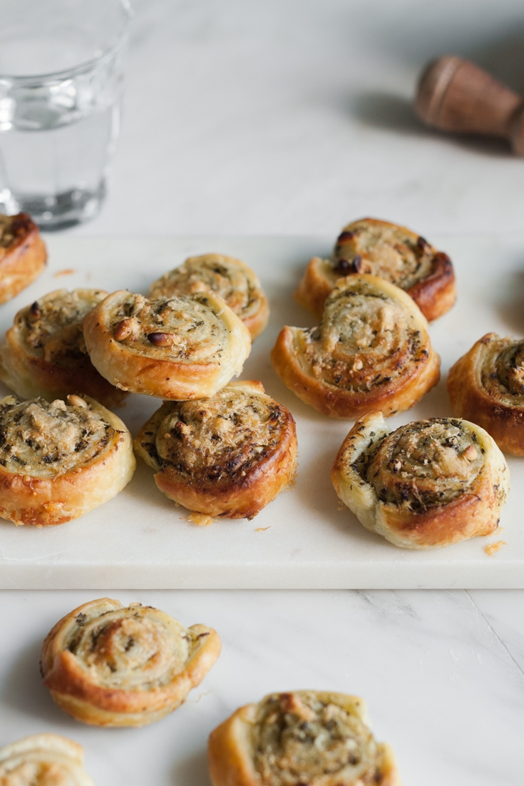 Pastry Snails with Pesto and Grana Padano Recipe Great Italian Chefs