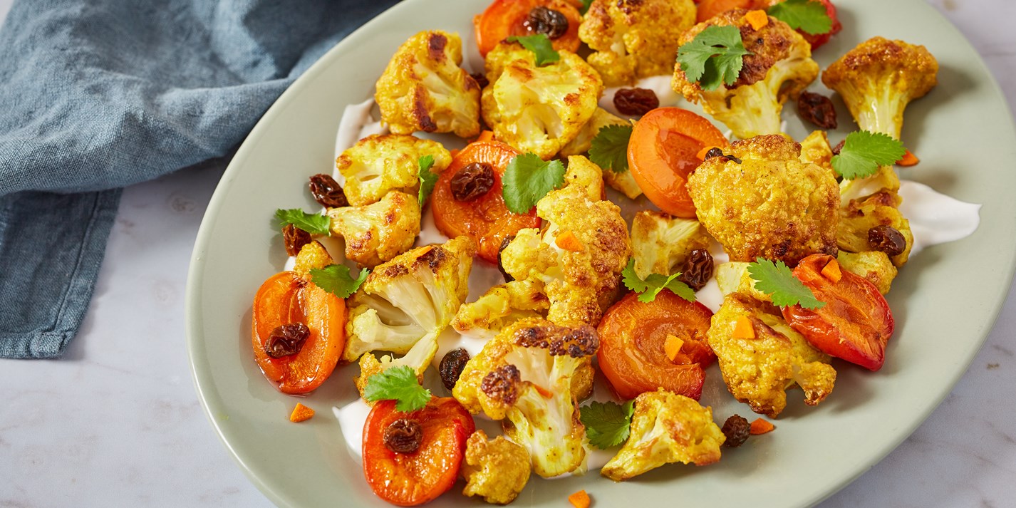 Coronation Cauliflower with Roast Apricots Recipe Great British Chefs